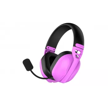 HATOR Hyperpunk 3 Wireless austiņu komplekts ar vadu un bezvadu savienojumu, galvas lentes tips, spēlēm, USB Type-C / USB Type-A, Bluetooth, violets