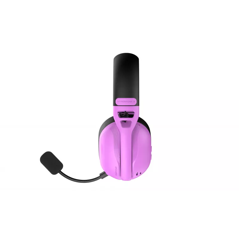 HATOR Hyperpunk 3 Wireless austiņu komplekts ar vadu un bezvadu savienojumu, galvas lentes tips, spēlēm, USB Type-C / USB Type-A, Bluetooth, violets