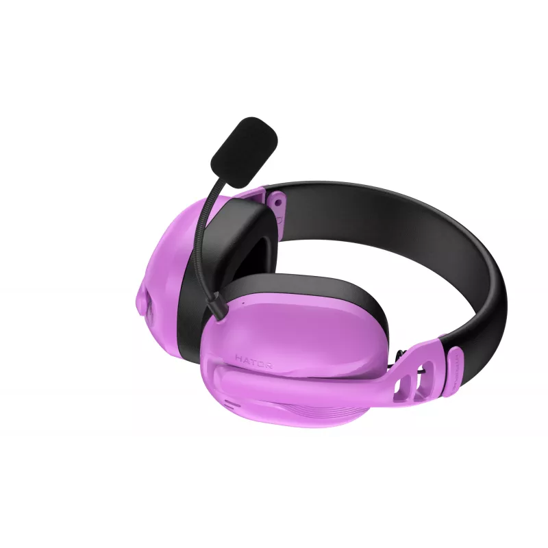 HATOR Hyperpunk 3 Wireless austiņu komplekts ar vadu un bezvadu savienojumu, galvas lentes tips, spēlēm, USB Type-C / USB Type-A, Bluetooth, violets