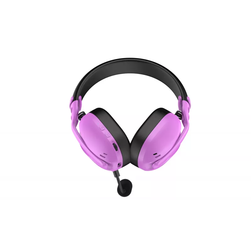 HATOR Hyperpunk 3 Wireless austiņu komplekts ar vadu un bezvadu savienojumu, galvas lentes tips, spēlēm, USB Type-C / USB Type-A, Bluetooth, violets