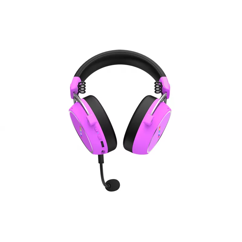HATOR Hypergang 3 Wireless austiņas ar galvas saiti Gaming USB Type-C / USB Type-A Bluetooth Violeta