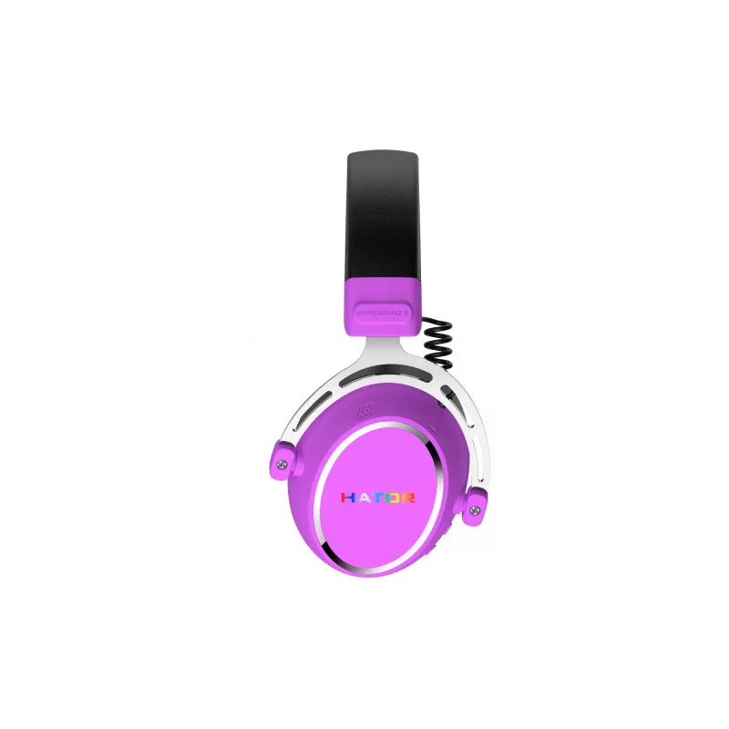 HATOR Hypergang 3 Wireless austiņas ar galvas saiti Gaming USB Type-C / USB Type-A Bluetooth Violeta