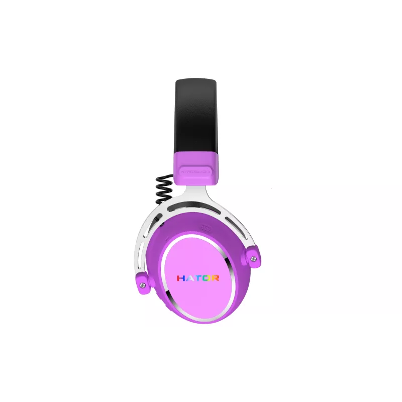 HATOR Hypergang 3 Wireless austiņas ar galvas saiti Gaming USB Type-C / USB Type-A Bluetooth Violeta