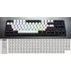 HATOR Rockfall 3 TKL Wireless, balta, QMK/VIA, OMA profila balti-melni taustiņu vāciņi Tastatūra - lineāri mehāniskie hotswap slēdži - US - ANSI izkārtojums