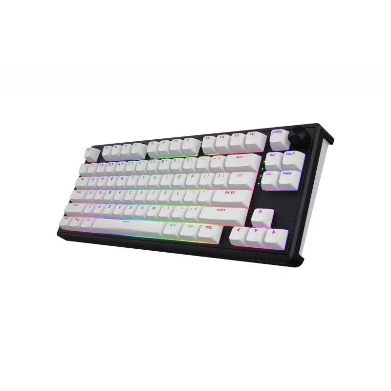 HATOR Skyfall Wireless 80 tastatūra Spēļu USB + RF Wireless + Bluetooth QWERTY US English Melna, Balta