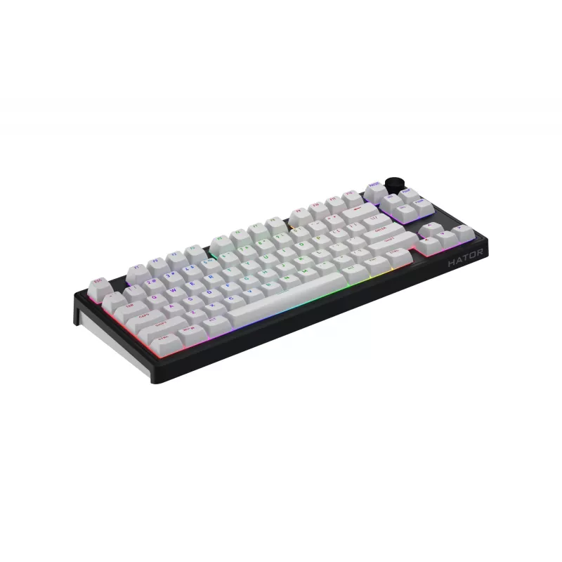 HATOR Skyfall Wireless 80 tastatūra Spēļu USB + RF Wireless + Bluetooth QWERTY US English Melna, Balta