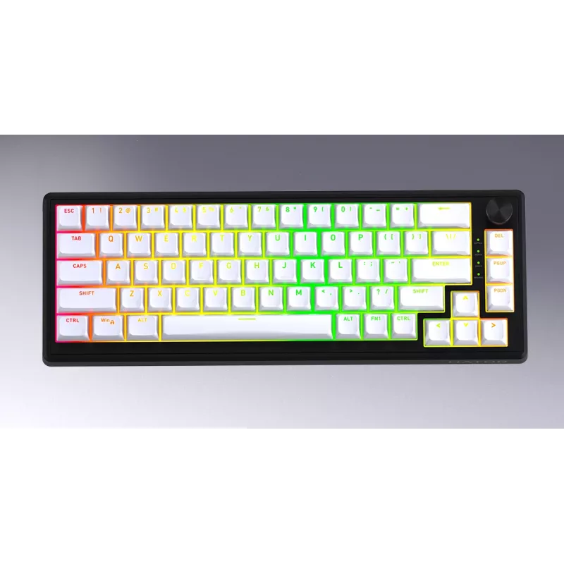 HATOR Skyfall Wireless 80 tastatūra Spēļu USB + RF Wireless + Bluetooth QWERTY US English Melna, Balta