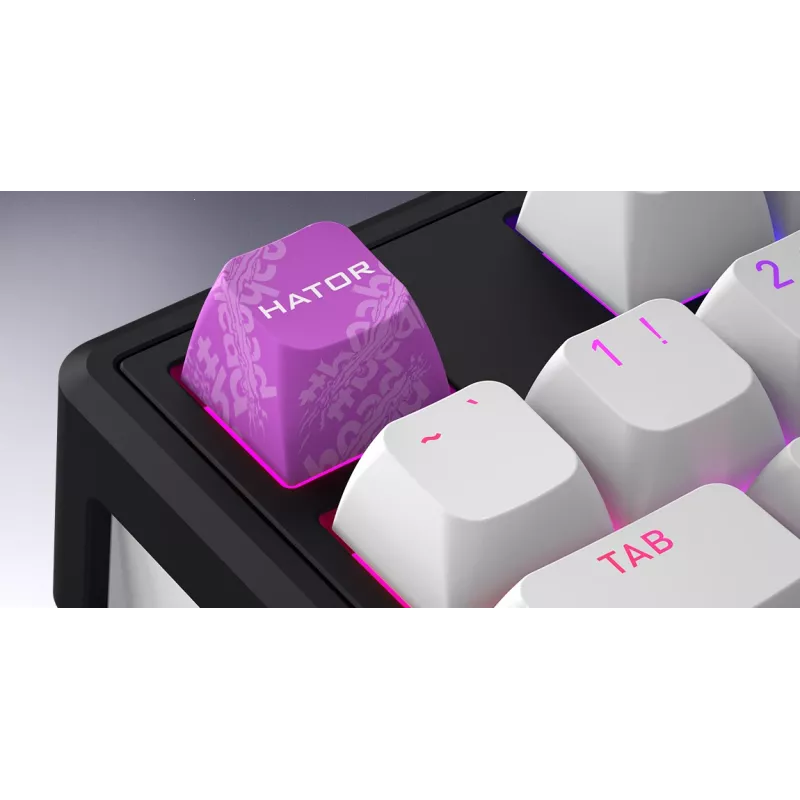 HATOR Skyfall Wireless 80 tastatūra Spēļu USB + RF Wireless + Bluetooth QWERTY US English Melna, Balta