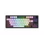 HATOR Skyfall Pro Wireless 80 tastatūra Spēļu USB + RF Wireless + Bluetooth QWERTY ASV angļu Melns, Pelēks