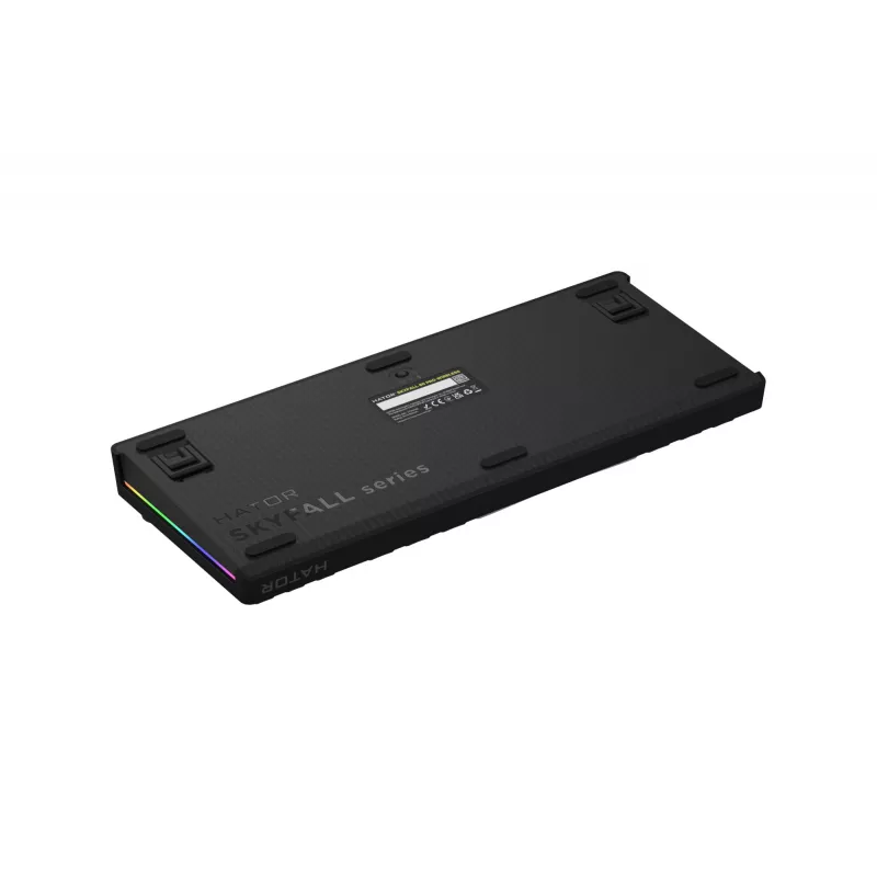 HATOR Skyfall Pro Wireless 80 tastatūra Spēļu USB + RF Wireless + Bluetooth QWERTY ASV angļu Melns, Pelēks