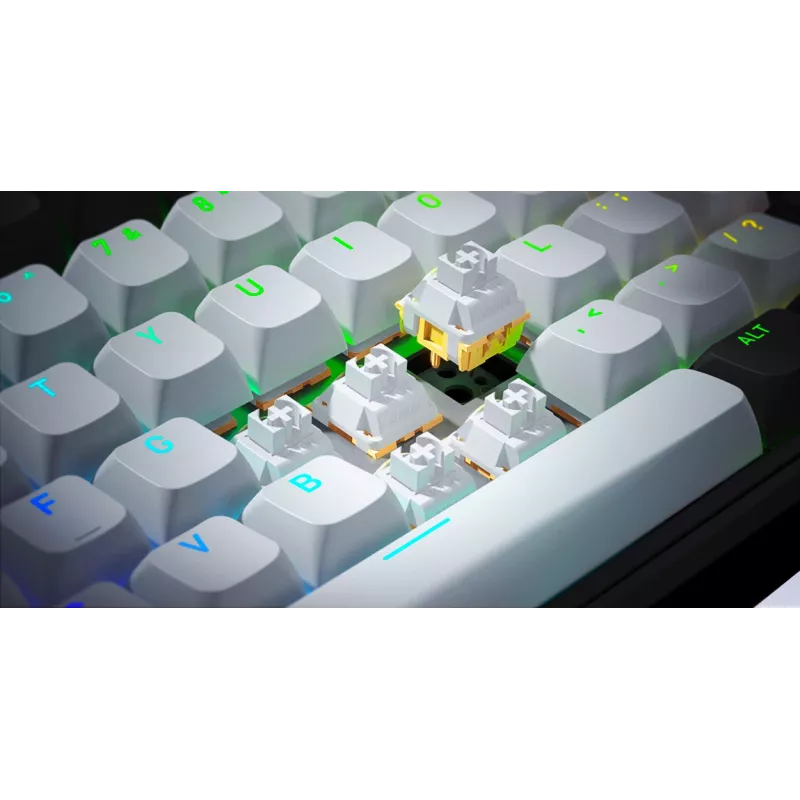 HATOR Skyfall Pro Wireless 80 tastatūra Spēļu USB + RF Wireless + Bluetooth QWERTY ASV angļu Melns, Pelēks
