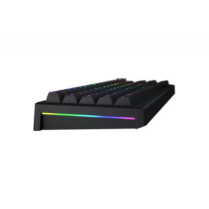 HATOR Skyfall 65 vadu, mehāniska, USB-C, Aurum Sterling, 70M klikšķi, RGB, melna, 790 g