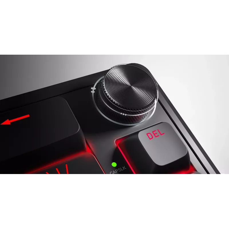 HATOR Skyfall 65 vadu, mehāniska, USB-C, Aurum Sterling, 70M klikšķi, RGB, melna, 790 g