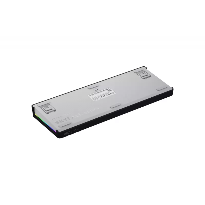HATOR Skyfall Wireless 65 tastatūra Spēļu USB + RF bezvadu + Bluetooth QWERTY ASV angļu Melna, Balta