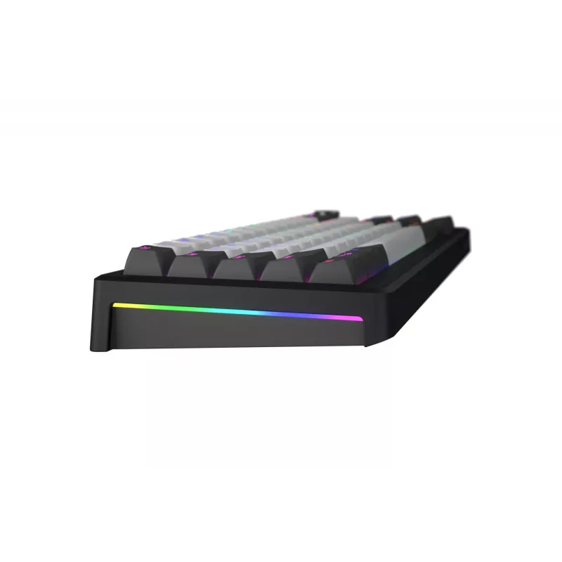 HATOR Skyfall Pro Wireless 65 tastatūra Spēlēm USB + RF Wireless + Bluetooth QWERTY US angļu Melna, Pelēka
