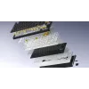 HATOR Skyfall Pro Wireless 65 tastatūra Spēlēm USB + RF Wireless + Bluetooth QWERTY US angļu Melna, Pelēka