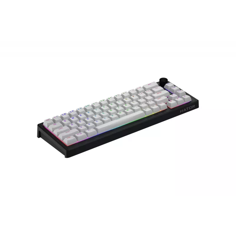 HATOR Skyfall 65 MAG ULTRA 8K tastatūra Spēļu USB QWERTY US angļu Melns, Balts