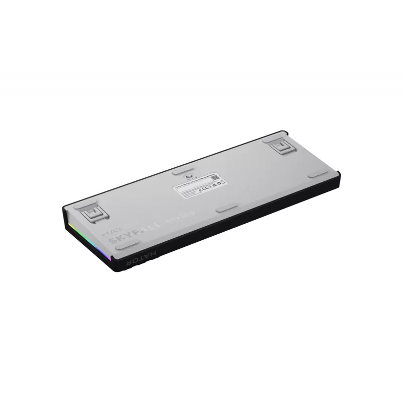 HATOR Skyfall 65 MAG ULTIMA 8K bezvadu tastatūra Spēlēm USB + RF Wireless + Bluetooth QWERTY US angļu Melns, Balts