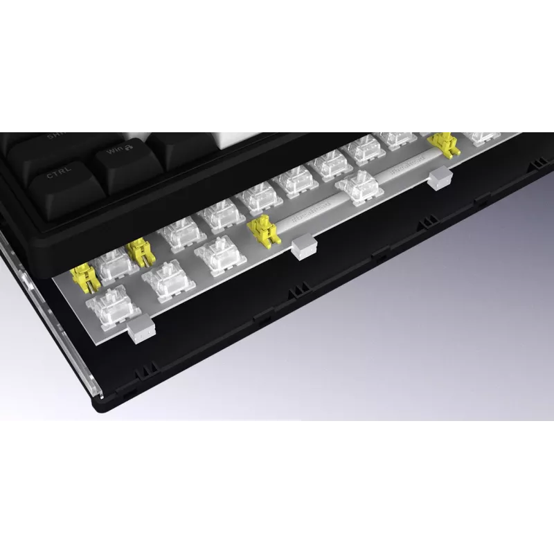 HATOR Skyfall 65 MAG ULTIMA 8K bezvadu tastatūra Spēlēm USB + RF Wireless + Bluetooth QWERTY US angļu Melns, Balts