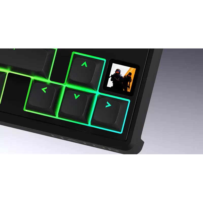 HATOR Skyfall 65 MAG ULTIMA 8K bezvadu tastatūra Spēlēm USB + RF Wireless + Bluetooth QWERTY US angļu Melns, Balts