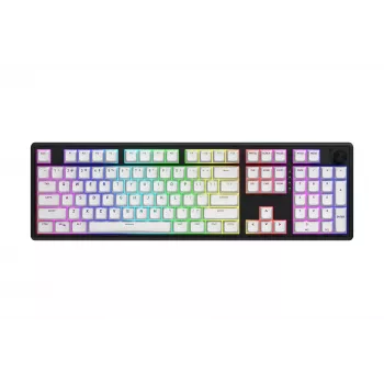 HATOR Skyfall Wireless 100 tastatūra Spēlēm USB + RF Wireless + Bluetooth QWERTY US angļu Melna, Balta