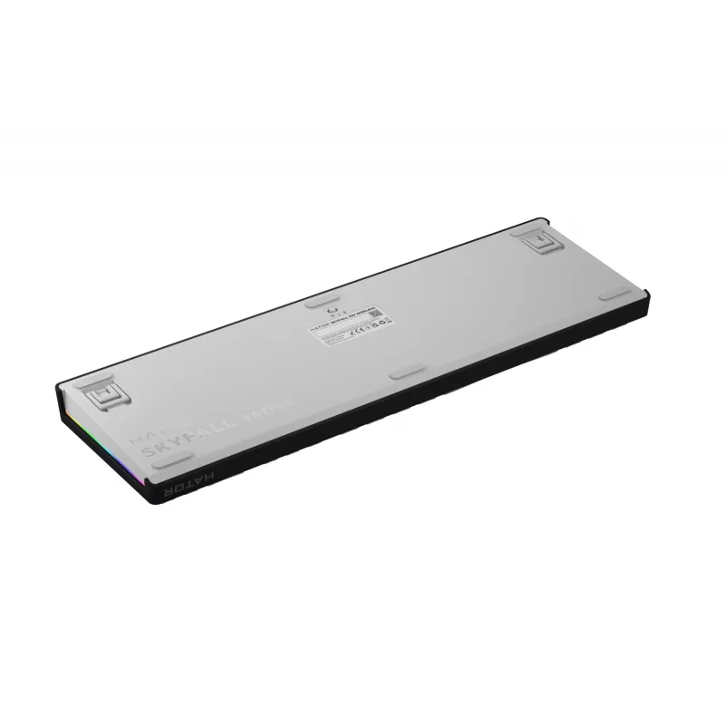 HATOR Skyfall Wireless 100 tastatūra Spēlēm USB + RF Wireless + Bluetooth QWERTY US angļu Melna, Balta