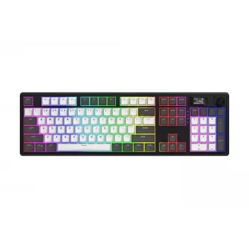 HATOR Skyfall Pro Wireless 100 tastatūra Spēlēm USB + RF Wireless + Bluetooth QWERTY US English Melna, Pelēka