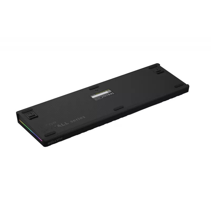 HATOR Skyfall Pro Wireless 100 tastatūra Spēlēm USB + RF Wireless + Bluetooth QWERTY US English Melna, Pelēka