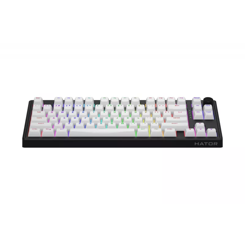 HATOR Skyfall 80 MAG ULTRA 8K klaviatūra Gaming USB QWERTY US angļu valoda melna, balta