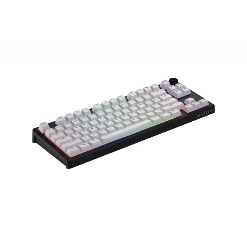 HATOR Skyfall 80 MAG ULTRA 8K klaviatūra Gaming USB QWERTY US angļu valoda melna, balta