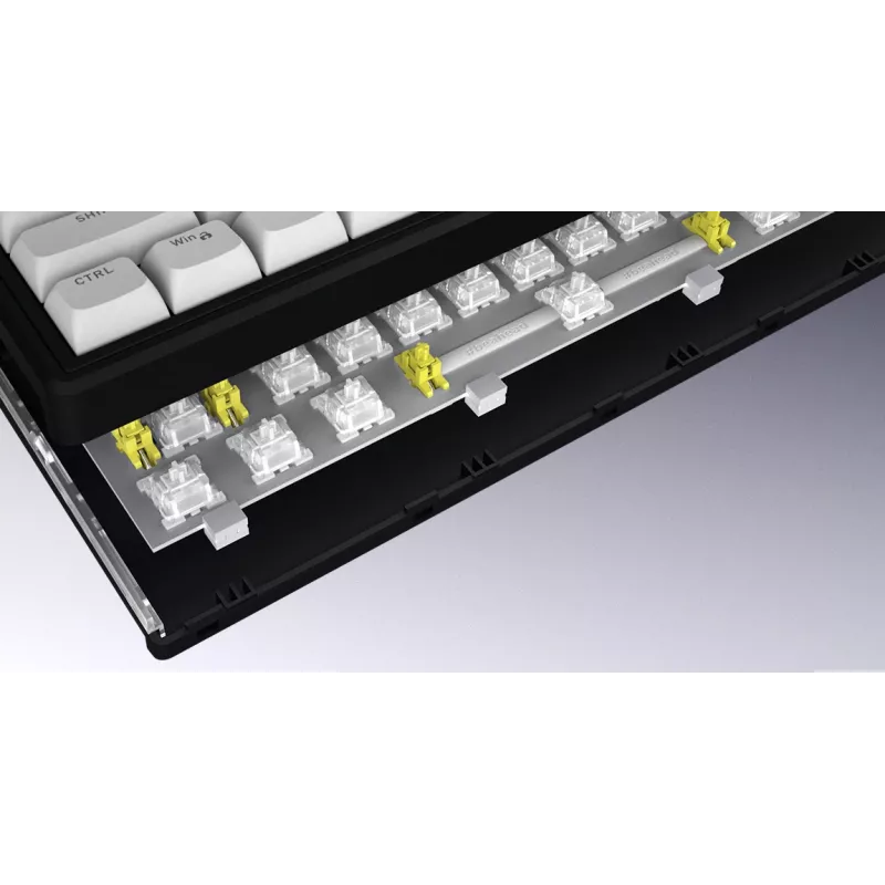 HATOR Skyfall 80 MAG ULTRA 8K klaviatūra Gaming USB QWERTY US angļu valoda melna, balta