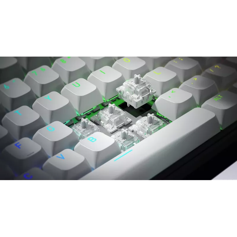HATOR Skyfall 80 MAG ULTRA 8K klaviatūra Gaming USB QWERTY US angļu valoda melna, balta