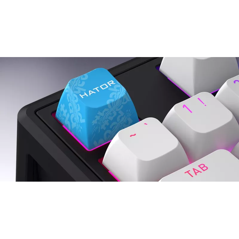 HATOR Skyfall 80 MAG ULTRA 8K klaviatūra Gaming USB QWERTY US angļu valoda melna, balta