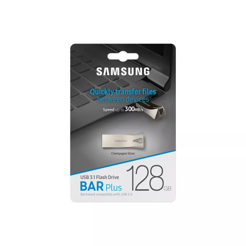 Samsung MUF-128BE USB zibatmiņa 128 GB USB Type-A 3.2 Gen 1 (3.1 Gen 1) Sudraba