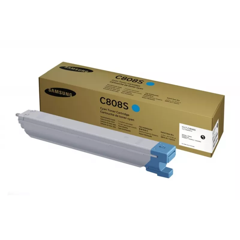 Toneris Samsung CLT-C808S ciāna, oriģināls, lāzera, drukas resurss 20 000 lapu, 1 gab.