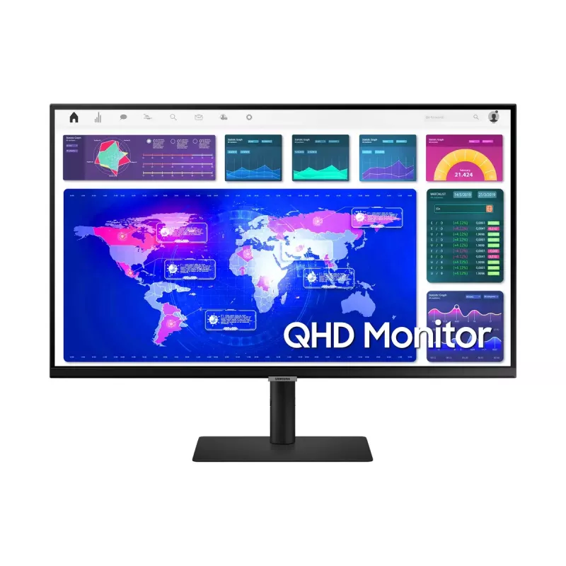 Samsung S32A600NWU datora monitors 81,3 cm (32 collas) 2560 x 1440 pikseļi Quad HD Melns