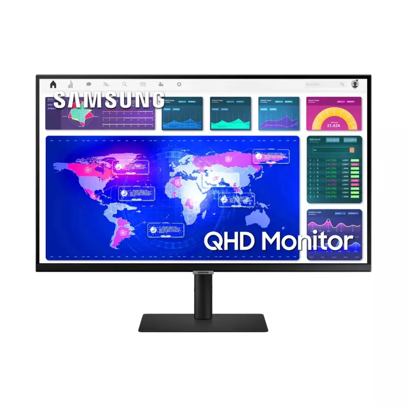 Samsung S32A600NWU datora monitors 81,3 cm (32 collas) 2560 x 1440 pikseļi Quad HD Melns