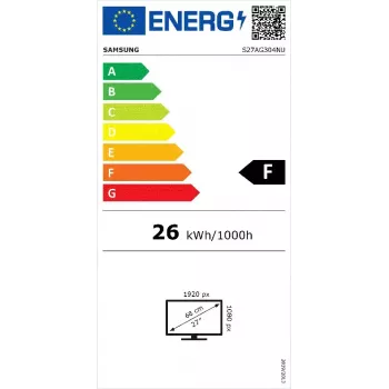 Samsung LS27AG304NU datora monitors 68,6 cm (27 collas) 1920 x 1080 pikseļi Full HD LED melns