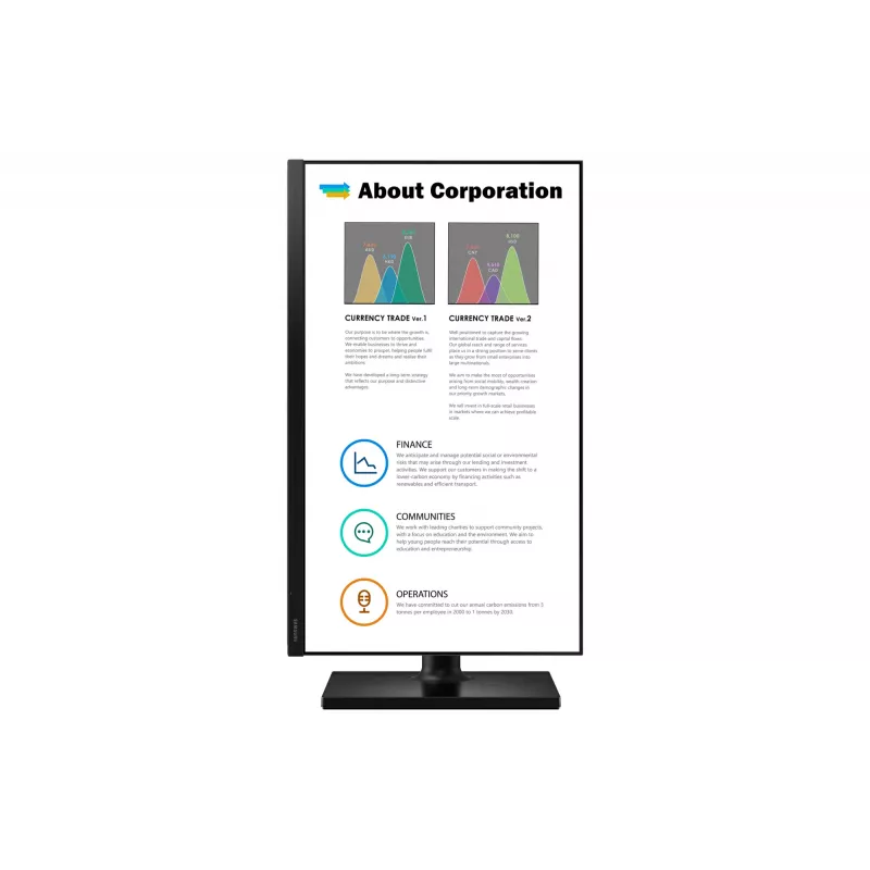 Samsung T45F datora monitors 68.6 cm (27 collas) 1920 x 1080 pikseļi Full HD LED melns