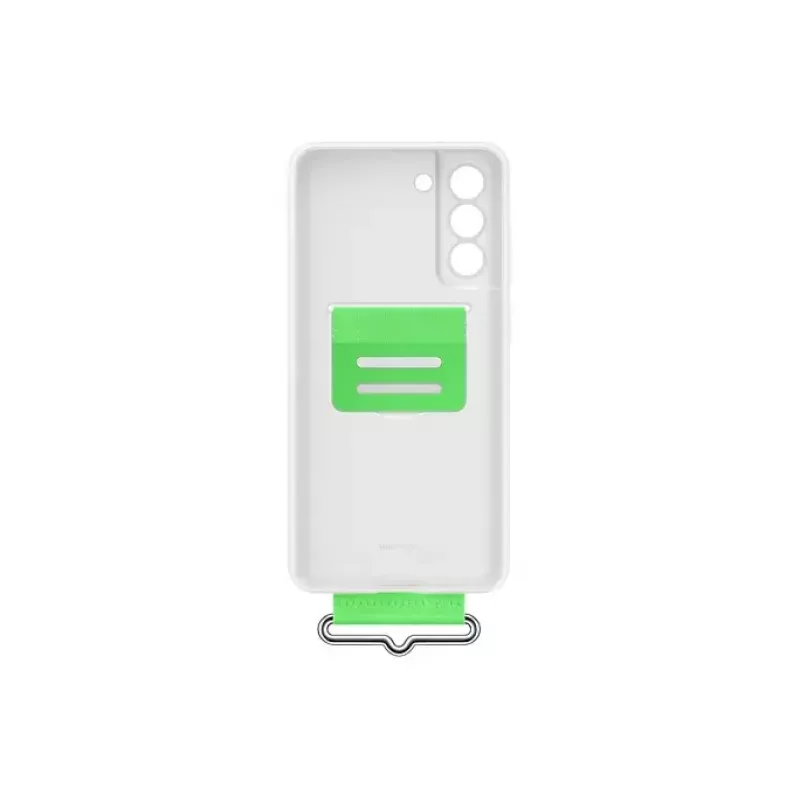 Samsung Silicone aizmugurējais vāciņš ar Strap balta Samsung Galaxy S21 FE