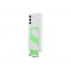 Samsung Silicone aizmugurējais vāciņš ar Strap balta Samsung Galaxy S21 FE