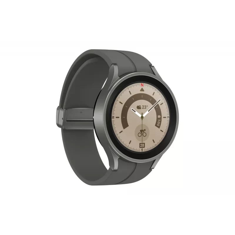 Samsung Galaxy Watch5 Pro 3.56 cm (1.4 collas) OLED 45 mm Digitālais 450 x 450 pikseļi Skārienekrāns Titāns Wi-Fi GPS (satelīts)