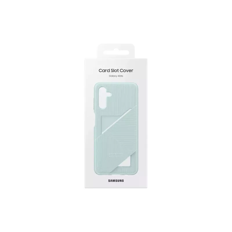 Telefona maciņš Samsung EF-OA047TGEGWW vāciņš Galaxy A04s, TPU, 16,5 cm (6,5 collu) ekrānam, zaļš, 1 kartes kabatiņa
