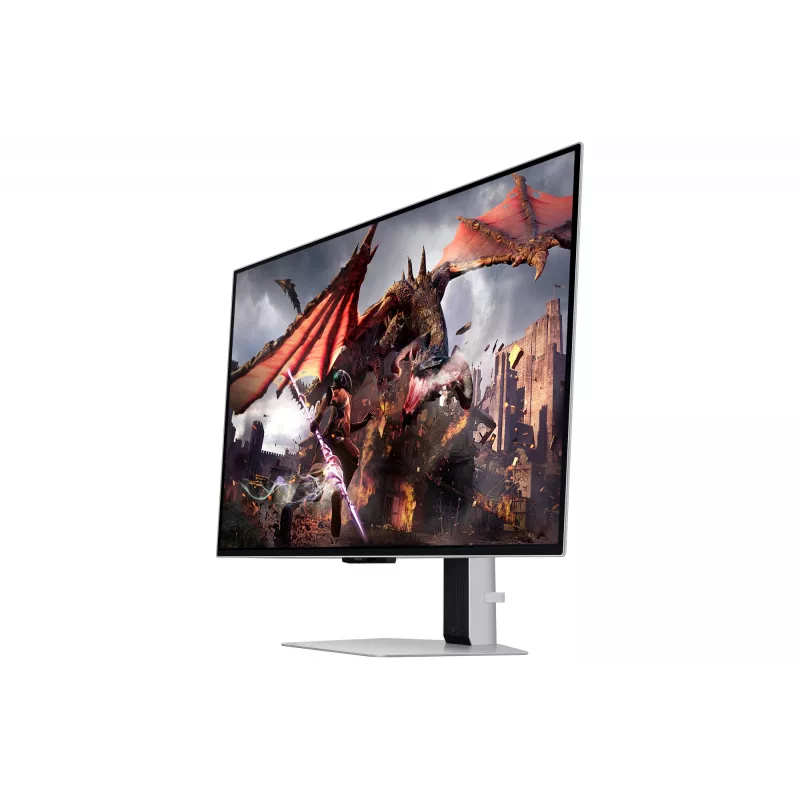 Samsung G80SD datora monitors 81.3 cm (32 collas) 3840 x 2160 pikseļi 4K Ultra HD OLED, sudraba krāsā