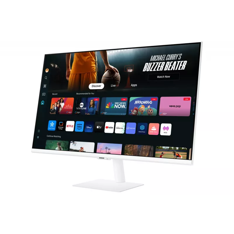 Samsung M70D datora monitors 81.3 cm (32 collas) 3840 x 2160 pikseļi 4K Ultra HD LED Balts