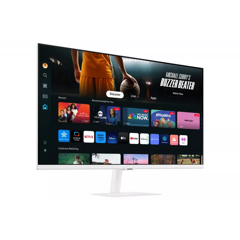 Samsung M70D datora monitors 81.3 cm (32 collas) 3840 x 2160 pikseļi 4K Ultra HD LED Balts