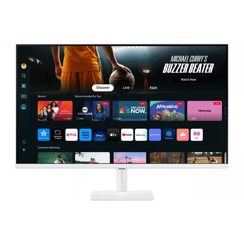 Samsung M70D datora monitors 81.3 cm (32 collas) 3840 x 2160 pikseļi 4K Ultra HD LED Balts