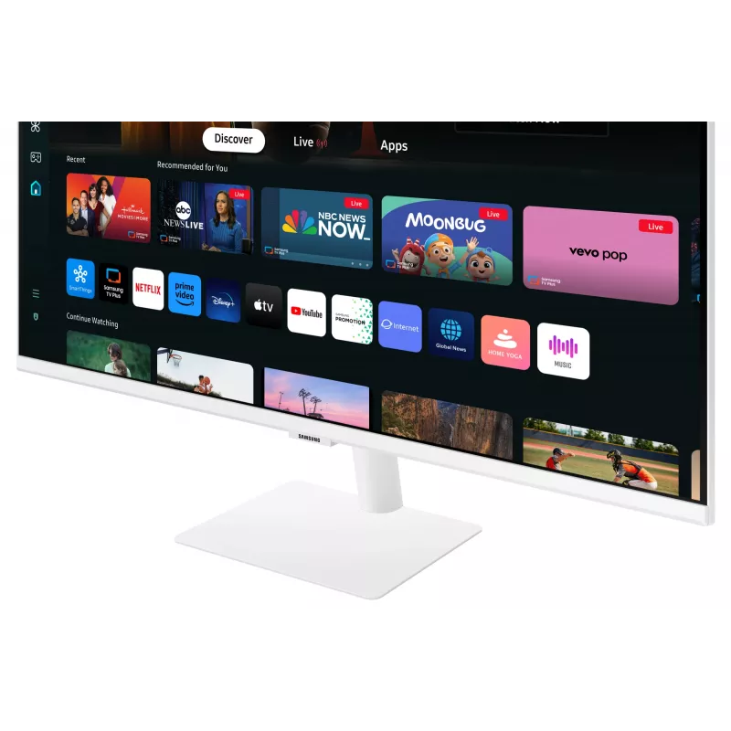 Samsung M70D datora monitors 81.3 cm (32 collas) 3840 x 2160 pikseļi 4K Ultra HD LED Balts