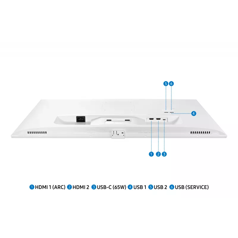 Samsung M70D datora monitors 81.3 cm (32 collas) 3840 x 2160 pikseļi 4K Ultra HD LED Balts