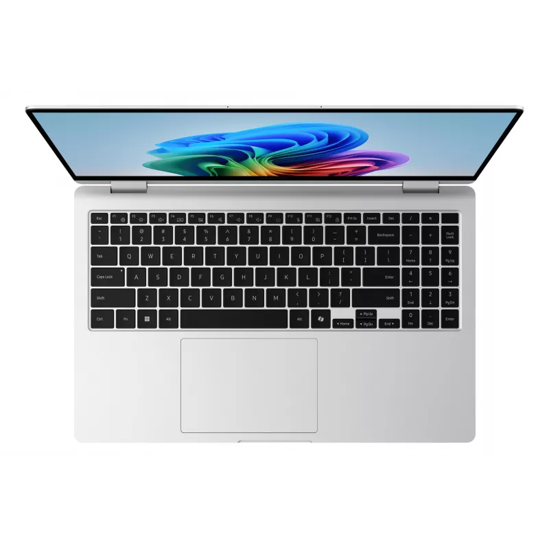 Samsung NP750QHAA-EXP Intel Core Ultra 7 256V hibrīds (2-vienā) 39,6 cm (15,6 collas) skārienjūtīgs Full HD 16 GB LPDDR5x-SDRAM 512 GB SSD Wi-Fi 7 (802.11be) Windows 11 Home sudrabots